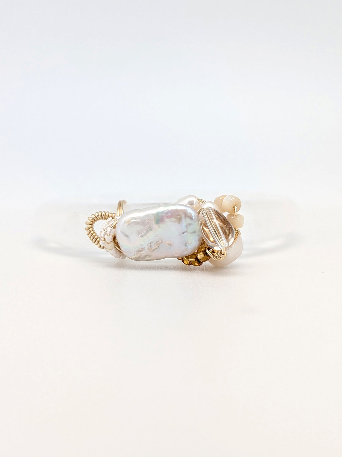 Clarity In Detail | Clear Vision Quartz Bangle - One Of A Kind
