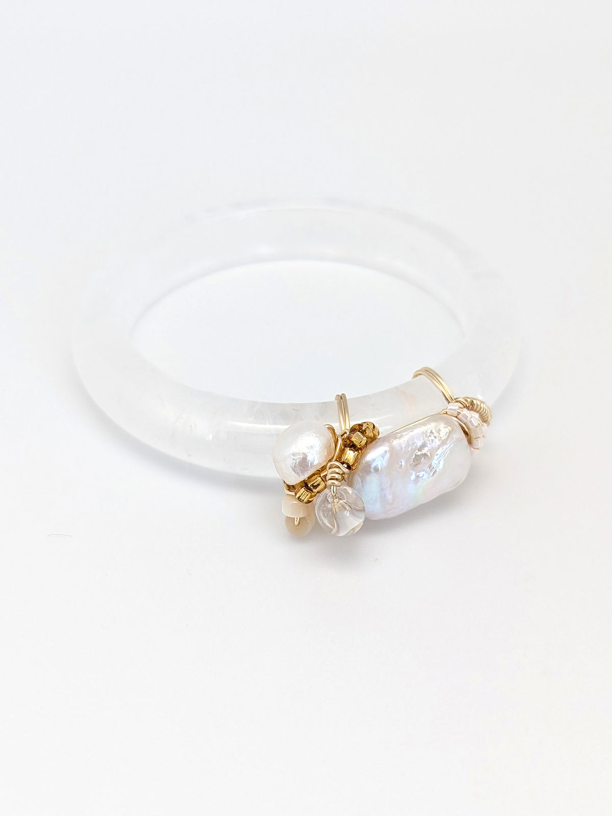 Clarity In Detail | Clear Vision Quartz Bangle - One Of A Kind
