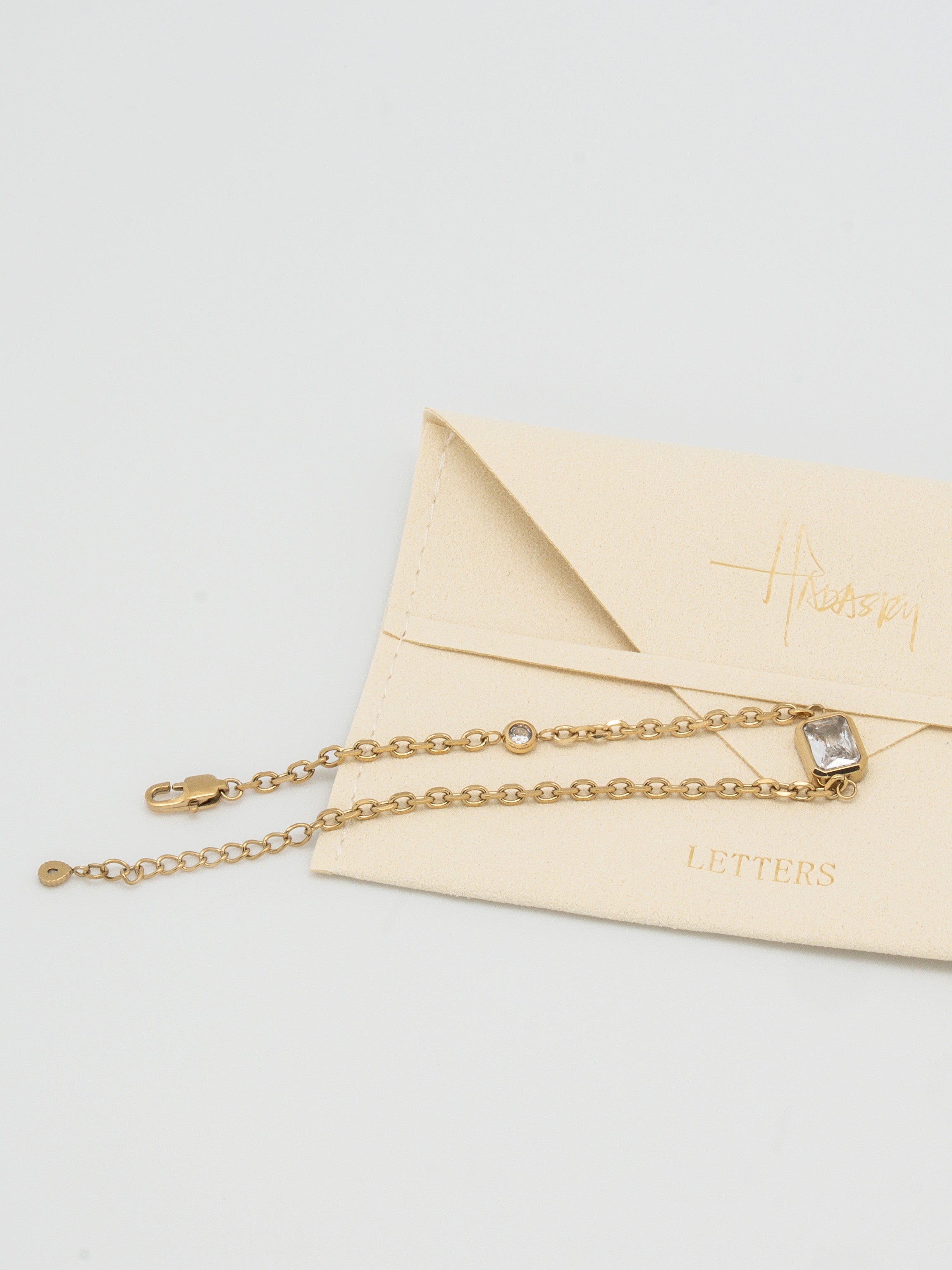 Gold-plated women's bracelet by Singapore fashion brand Hadasity