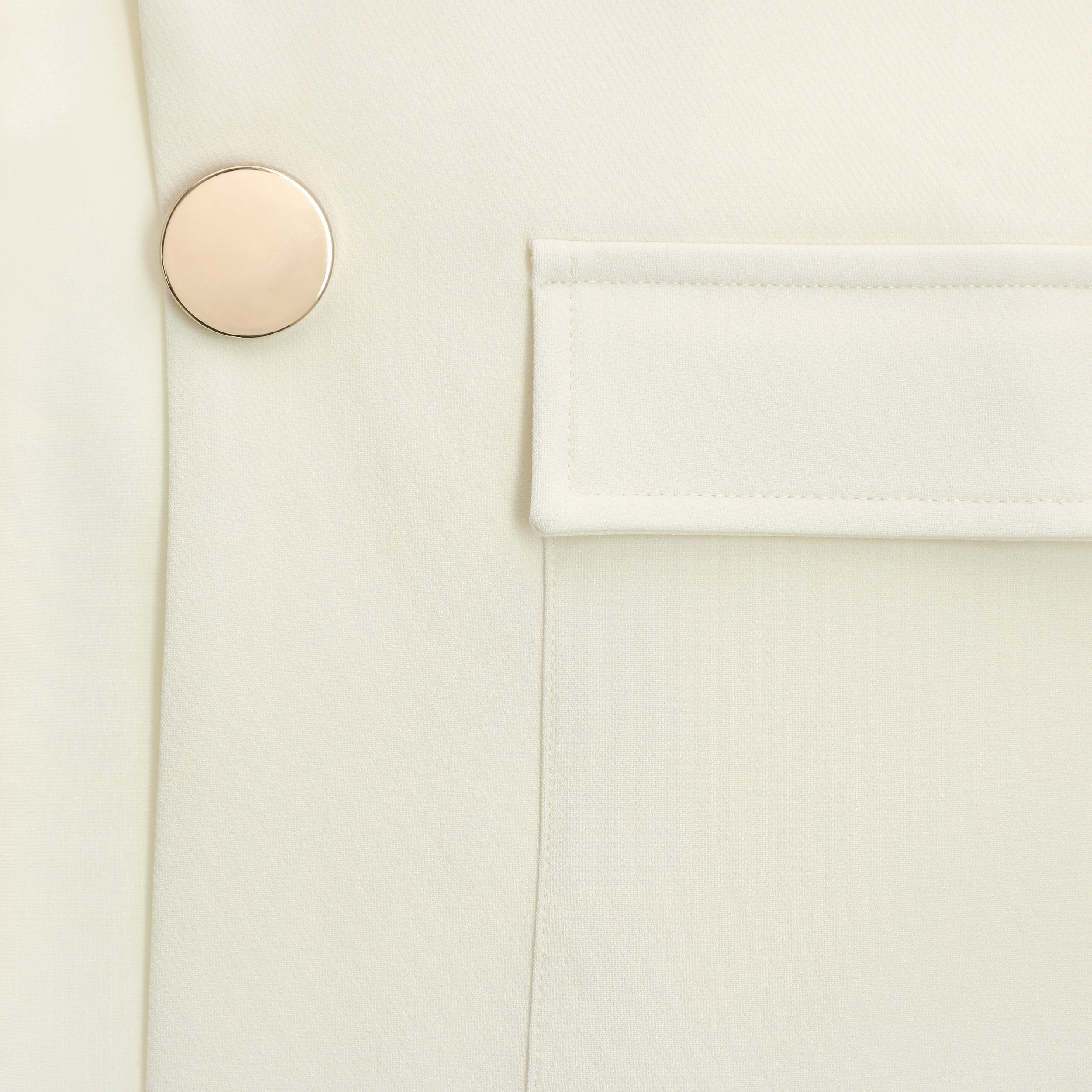 Suited Up | Ivory Kimono Blazer Jacket (Front Pockets)